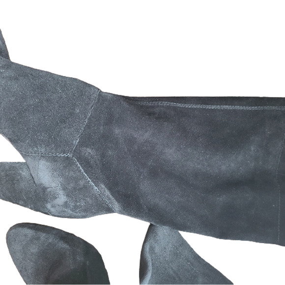 1.State Women's Maribell Block Heel Boot Black Suede Pull On Size 8M - Picture 8 of 10